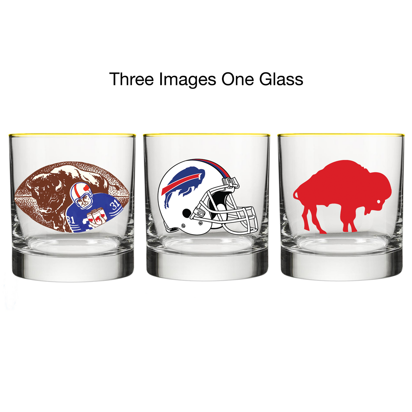 Bills  - Football Beer / Whiskey Glass