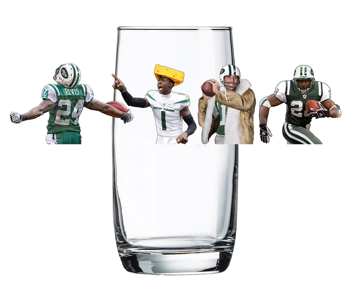 J-E-T-S - PREORDER - Football Beer Glass (ships mid Oct)