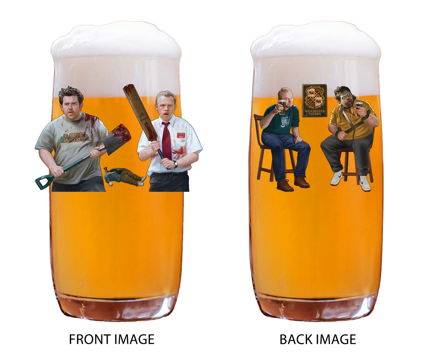 Winchester - Shaun of the Dead Beer Glass