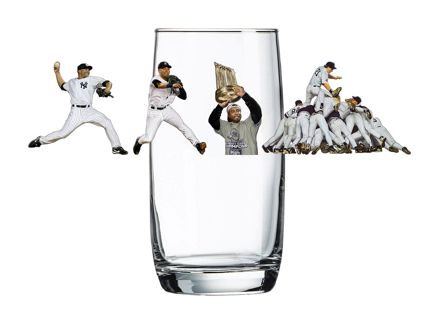 Yanks Dynasty- PREORDER - Baseball Beer Glass (ships mid of May)