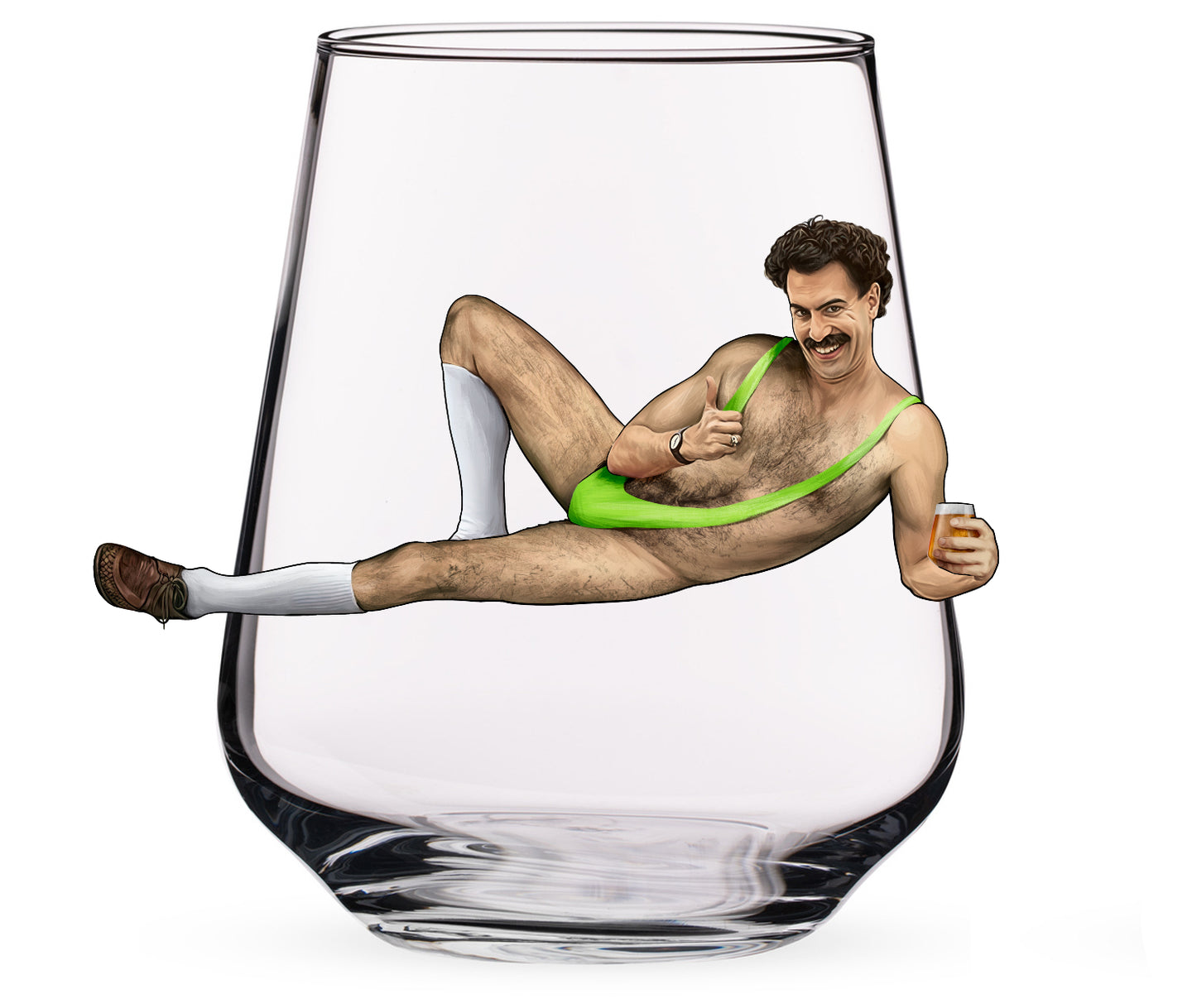 I Like You - IN HAND - Borat Beer Glass