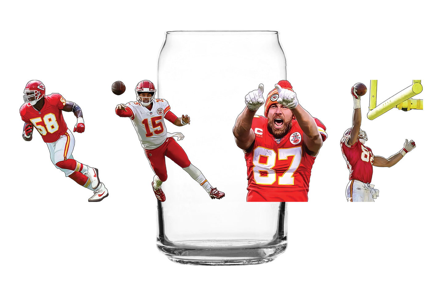 The Chop - IN HAND - Football Beer Glass (Minor Blemishes)