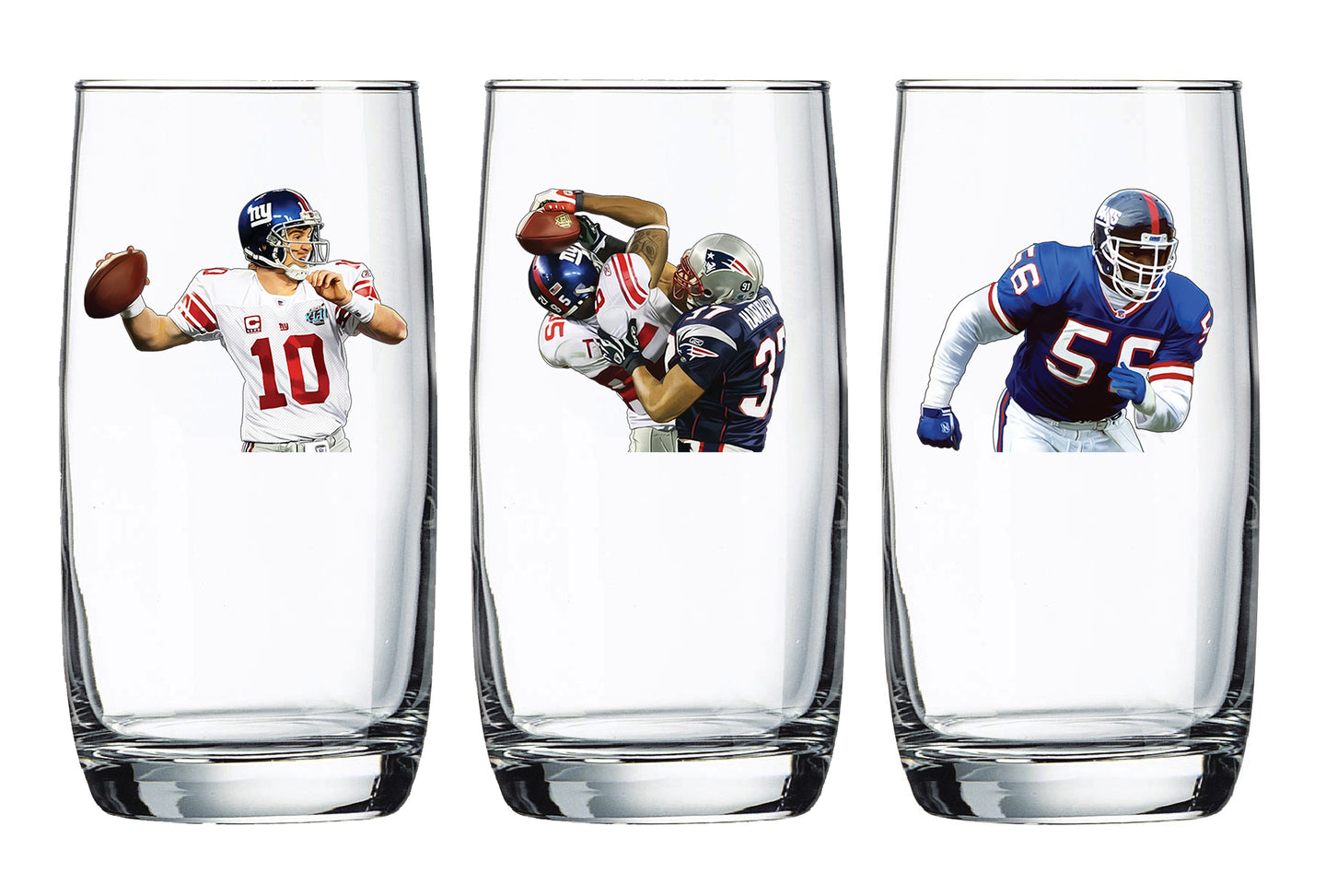 G-Men - IN HAND - Football Beer Glass - Blemishes