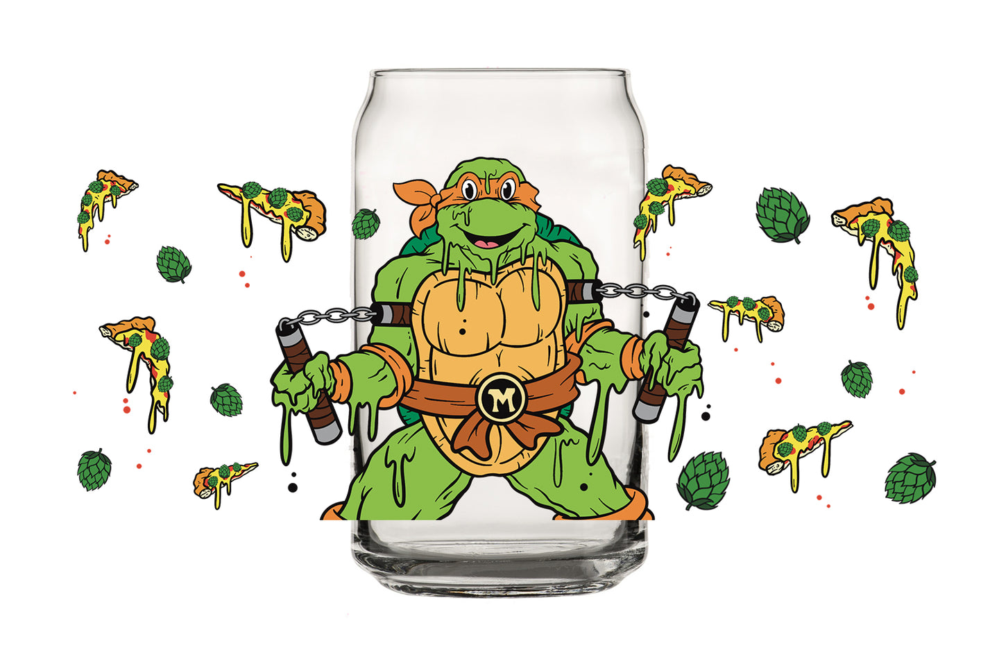 Mikey Drip - TMNT Beer Glass