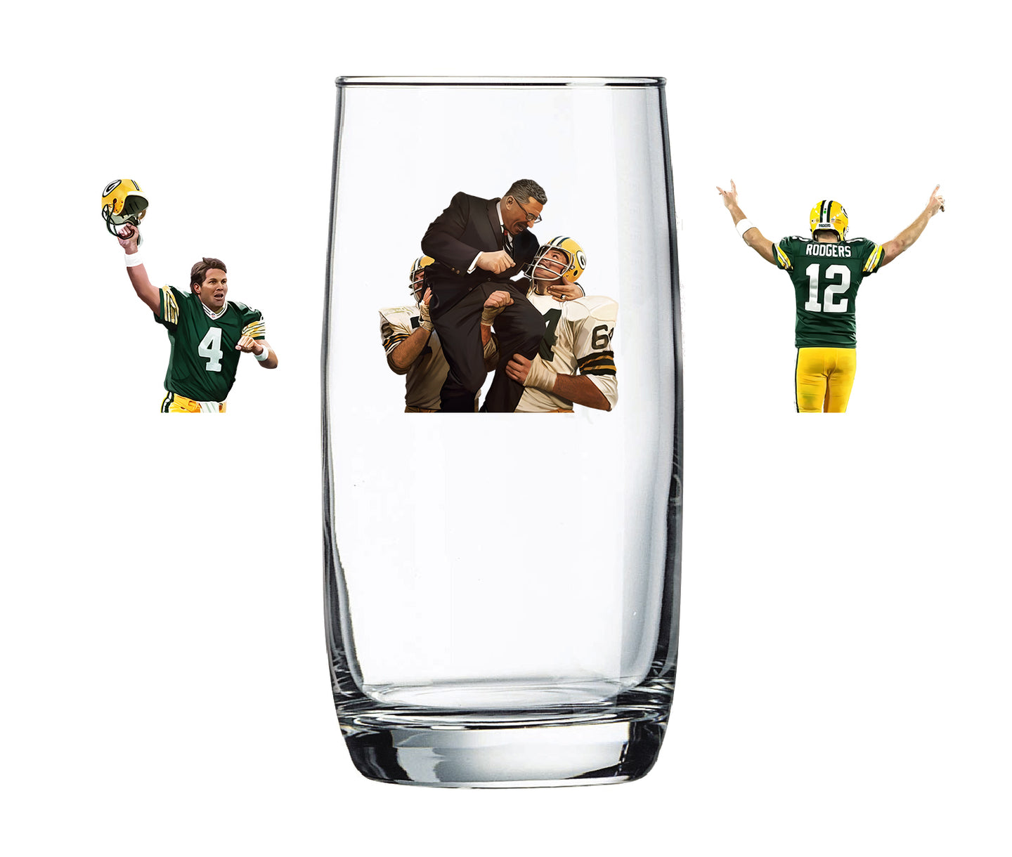 Lambeau Legends - IN HAND - Football Beer Glass (Blemishes)