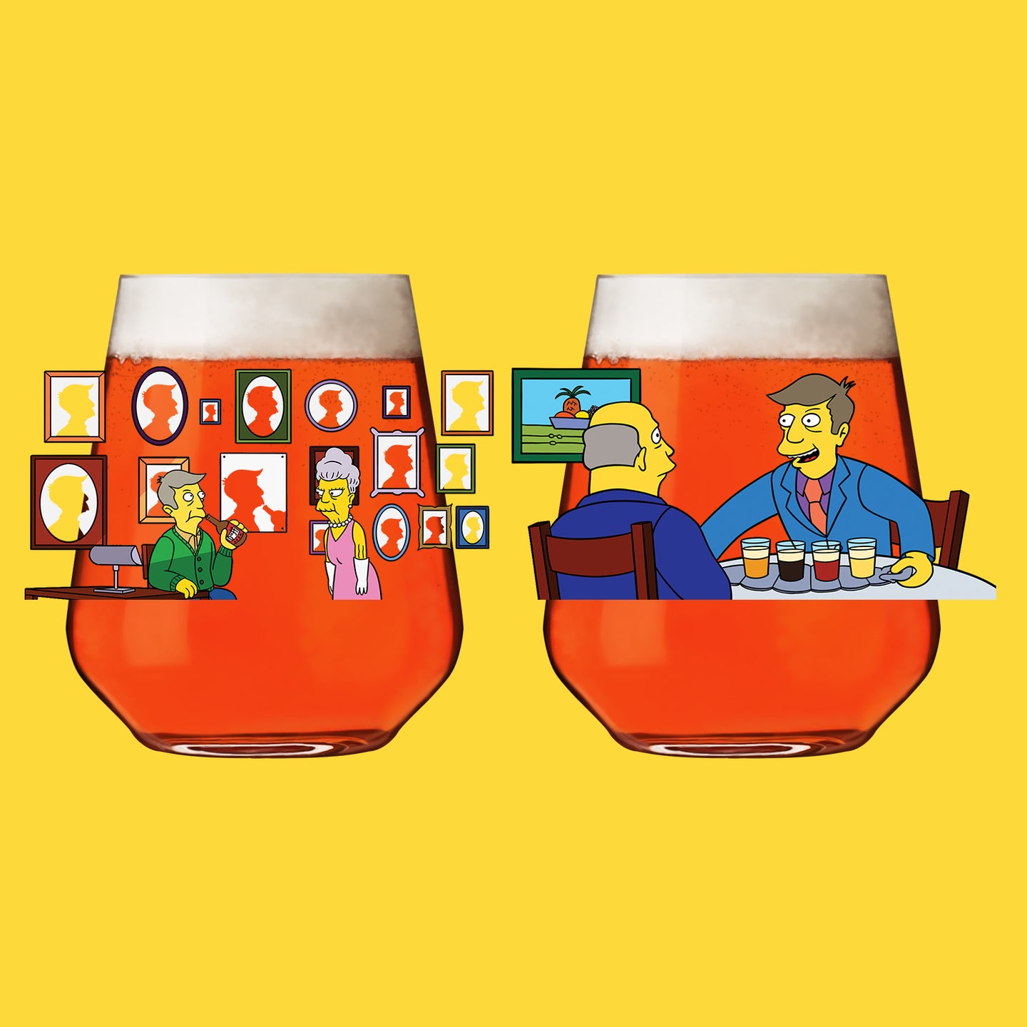 Skinner - Simpsons Beer Glass
